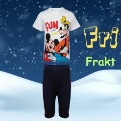 Tradera Pyjamas Kortärmad Med Shorts DISNEY MICKEY & MINNIE 1 Pack Vit/mörkblå> Barnkläder