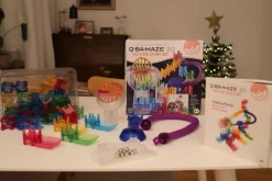 Tradera Q-BA-MAZE komplett kulbana 2.0 Action Stunt Set Mindware spel QBAMAZE marble> Experimentlådor & Vetenskap