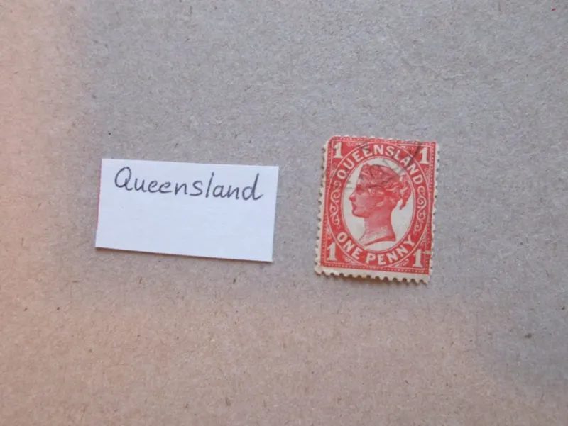 Tradera Queensland 1 p (1897)^ Oceanien
