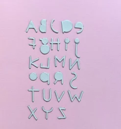 Tradera Quickutz alfabet a-z^ Scrapbooking