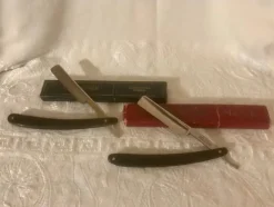 Tradera Rakning<Rakknivar Äldre 2 st NO 24 +2 * Fina* CV Heljestrand+Fodral*