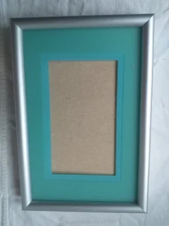 Tradera Ram fotoram silvrig metall 11x16 cm inkl. ramen^ Ramar