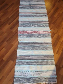 Tradera Randig Trasmatta i mjuka Pasteller> Mattor