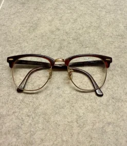 Tradera Ray-Ban Clubmaster bågar med slipat glas> Glasögon & Tillbehör