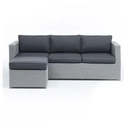 Tradera RDL VIMMERBY SOFFA GRÅ SITTDYNA 3 st^ Möbler