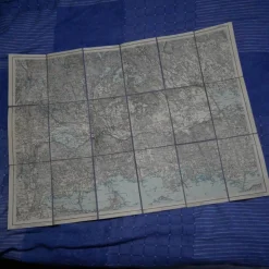 Tradera Örebro , del 73. Generalstabens Karta 1928. Tyg> Grafik, Kartor & Tryck