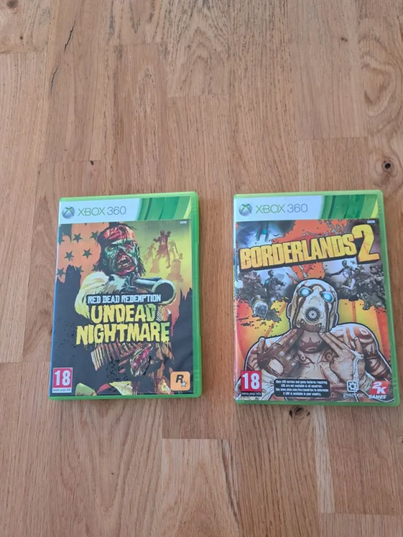 Tradera Xbox<Red Dead Redemption: Undead Nightmare & Borderlands 2 - Xbox 360