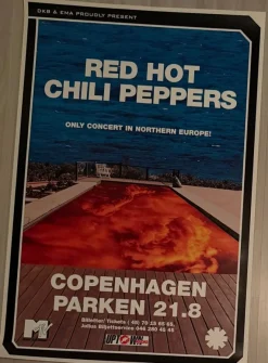 Tradera Red Hot Chili Peppers Konsertaffisch - Köpenhamn 1998^ Musikposters