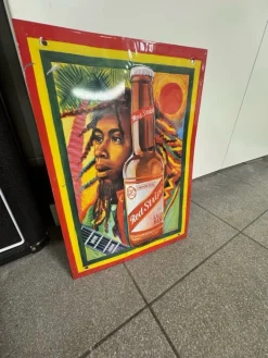 Tradera Skyltar<Red Stripe ölreklamskylt