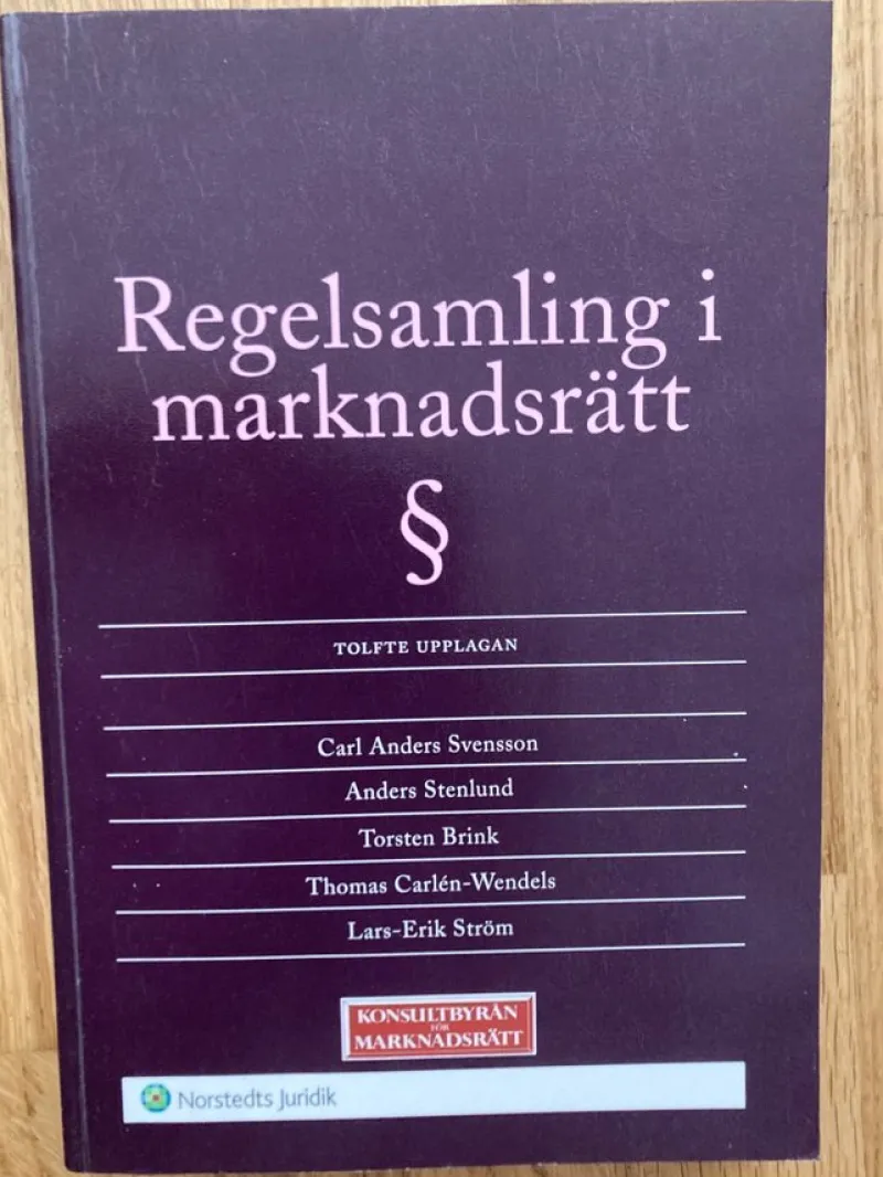 Tradera Regelsamling i marknadsrätt> Kurslitteratur & Undervisning