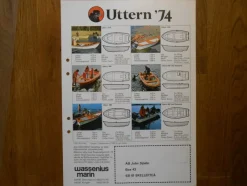 Tradera Reklamblad Uttern Båtar 1974 Wassenius Marin AB John Sjödin Skellefteå^ Båt- & Fartygsmemorabilia