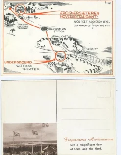 Tradera Nordiska Länder<REKLAMKORT FROGNERSETER HOVEDRESTAURANT KV 9-0AV.