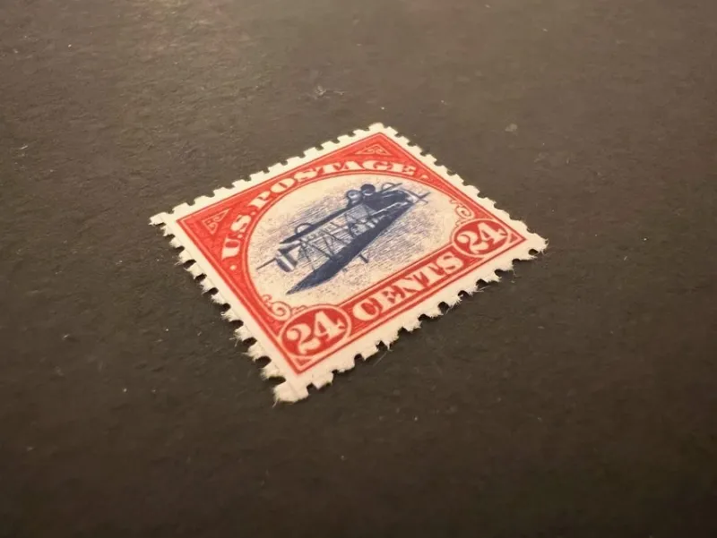 Tradera Reproduktion av kända Inverted Jenny USA 24 cent Replika Kuriosa^ Replikor