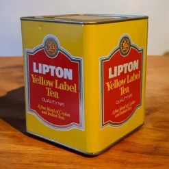 Tradera Plåtemballage<Retro - Plåtburk - Lipton Yellow Label Tea - Burk - Te - Teburk