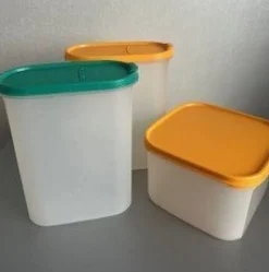 Tradera Retro: 3 st Tupperware modulettburkar^ Tupperware
