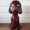 Tradera Sparbössor<Retro Keramik Spargris Hund 19 cm