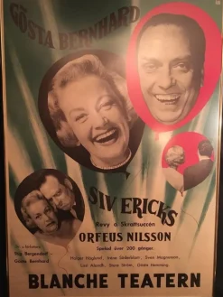 Tradera Revyaffisch Orfeus Nilsson casinorevy 1959^ Affischer