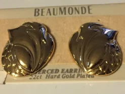 Tradera Örhängen<Örhängen guldfärgad metall