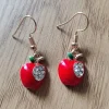 Tradera Örhängen<örhängen äpplen röda strass