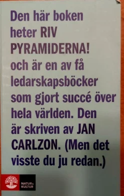 Tradera RIV PYRAMIDERNA! - Jan Carlzon> Företagsrelaterat