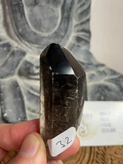 Tradera Ädelstenar<Rökkvarts rå spets 6-8cm