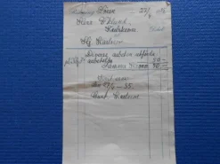 Tradera Räkning från Fabrikör Herr Eklund Karlskrona 1935^ Fraktsedlar & Fakturor