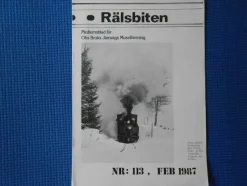 Tradera Rälsbiten nr 113 1987 Medlemsblad för Ohs Bruks Jänrvägs Museiförening> Järnväg & Spårväg