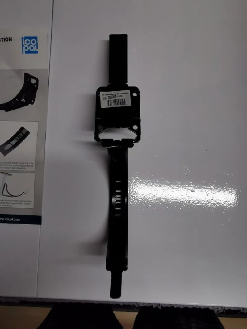 Tradera Rännkrok ställbar 125mm svarta 40 st> Byggmaterial