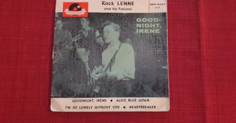 Tradera ROCK LENNE AND HIS FALCONS - EP^ Skivomslag