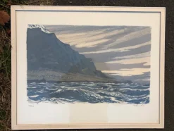 Tradera Roland Svensson ”Edinburgh of the Seven Seas” färglito 121/300 ca:27x42,5 cm.^ Grafik & Teckningar