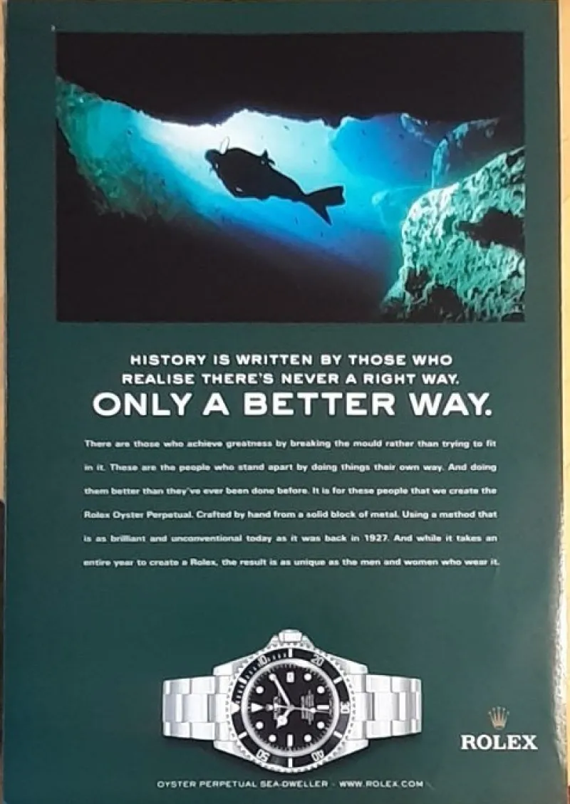 Tradera Rolex Sea-Dweller USA tidnings annons från 2003^ Övrigt Klockrelaterat