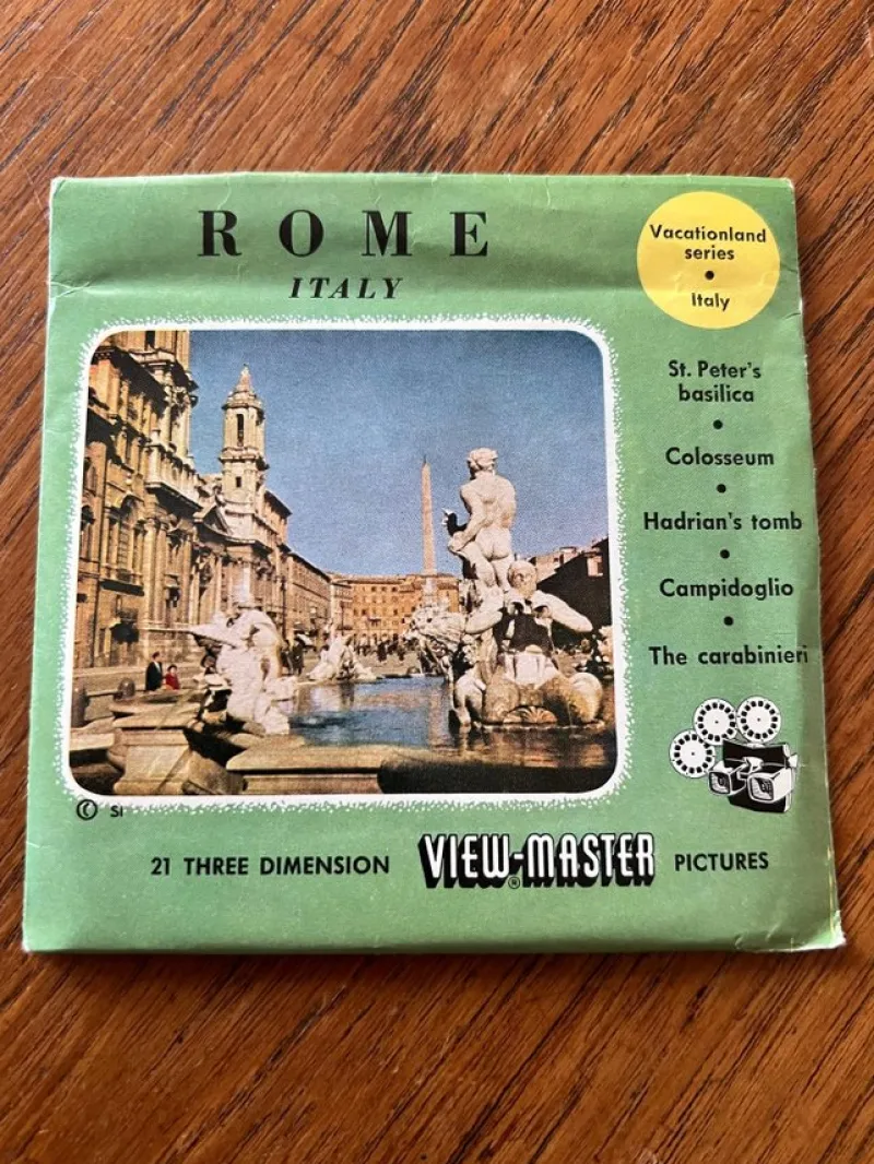 Tradera Rome, View-Master stereobilder^ Miniatyroptica