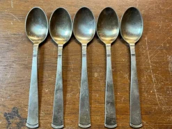 Tradera Rosenholm Kaffeskedar 5st> Silver