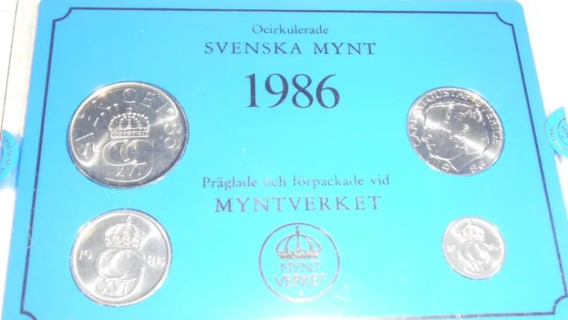 Tradera ÅRSET FRÅN 1986 - HÅRD PLAST^ Svenska Mynt