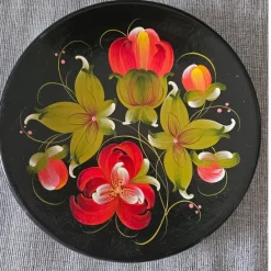 Tradera Ryskt handmålat träfat.^ Inredning & Hushåll