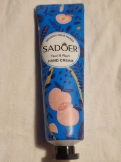 Tradera Manikyr, Hand- & Fotvård<Sadoer handkräm 30ml med persika - plomberad