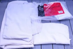 Tradera Safeguard Natural cotton twill dust sheet-3 included-one NEW-2 used-Weight 4.6Kg> Färg & Tapeter