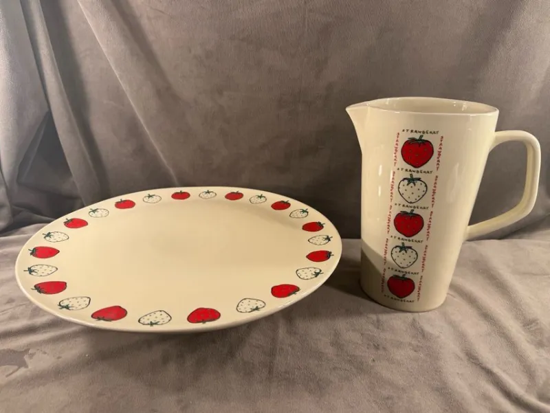 Tradera Sagaform tårt-/ kakfat och kanna> Keramik & Porslin, Svenskt