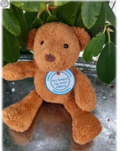 Tradera Nalle- & Teddybjörnar<Sahlgrenska Teddybjörn kompis Ambus så charmig för alla barn