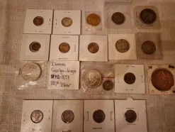 Tradera Samling av silver mynt från Sverige, Norge och Nederländerna> Svenska Mynt