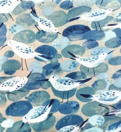 Tradera Sandsnäppor, fåglar. Grytlappar. Handgjorda, stora. Designtyg. Bra kvalitet^ Inredning & Hushåll