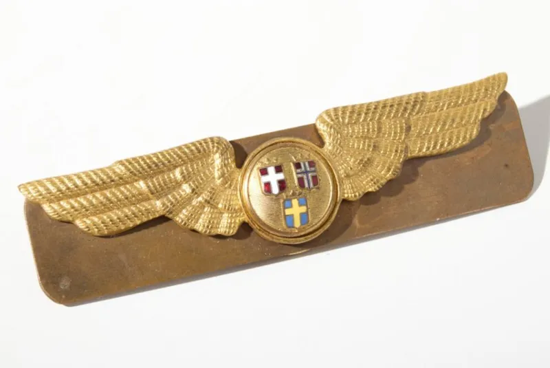 Tradera SAS Scandinavian Airlines Uniformsmärke^ Flyg