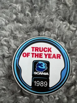 Tradera Klistermärken & Stickers<Scania Lastbil Årets Lastbil 1989 Dekal