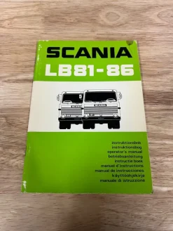 Tradera Scania LB81-86 instruktionsbok^ Lastbilar & Bussar