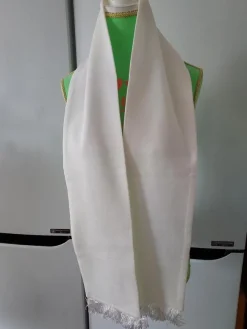 Tradera scarf VIT syntet 15x148 cm !> Sjalar & Halsdukar