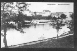 Tradera Svenska Landskap<Södertelge Strandpromenaderna stämplat SALTSKOG 1910tal