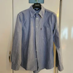 Tradera SEBAGO ljusblå skjorta, storlek LARGE^ Herrkläder