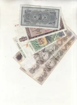 Tradera Sedel Europeiska länder sedlar 5 styck enl bild^ Sedlar