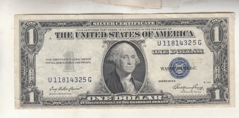 Tradera Sedel USA 1 dollar 1935 E 1+ enl bild^ Sedlar