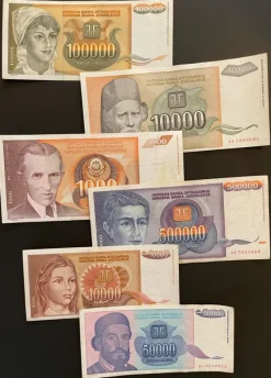 Tradera sedlar Jugoslavien^ Sedlar